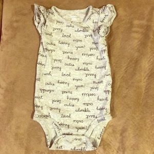 Grey Baby Onesie